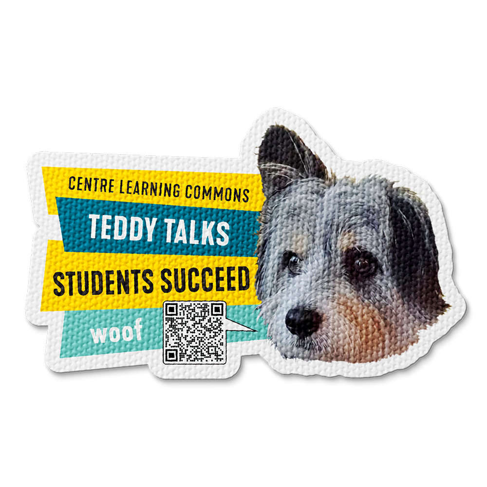 Custom textured sticker sample