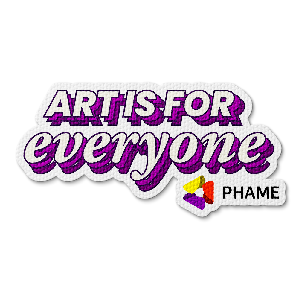 Custom textured sticker sample