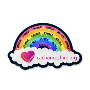 Sensory Rainbow Breathing Sticker - Custom Logo 3"