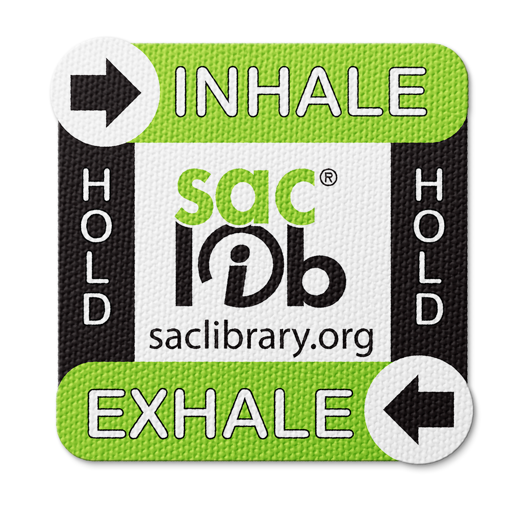 Textured Breathing Square Sticker - Custom Logo 3