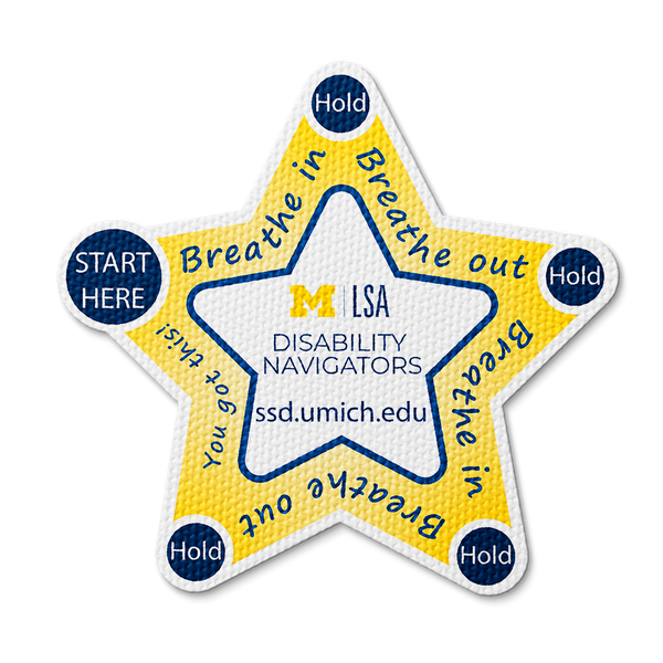 Textured Breathing Star Sticker - Custom Logo 3"