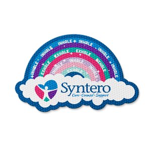 Sensory Rainbow Breathing Sticker - Custom Logo 3"