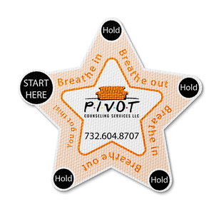 Textured Breathing Star Sticker - Custom Logo 3"