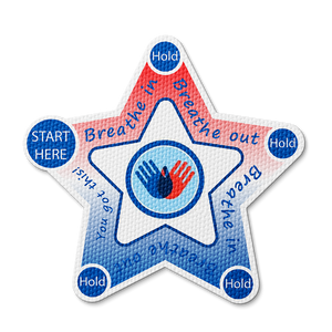 Textured Breathing Star Sticker - Custom Logo 3"