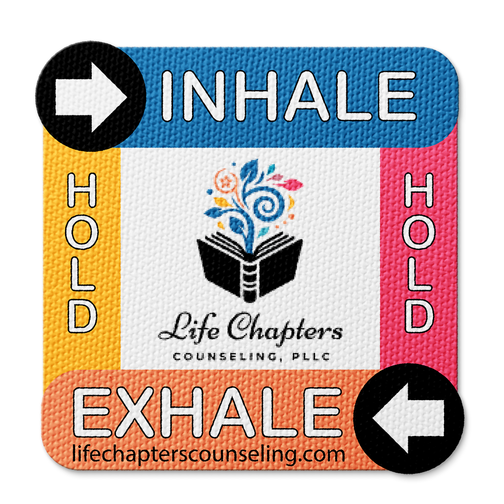 Textured Breathing Square Sticker - Custom Logo 3