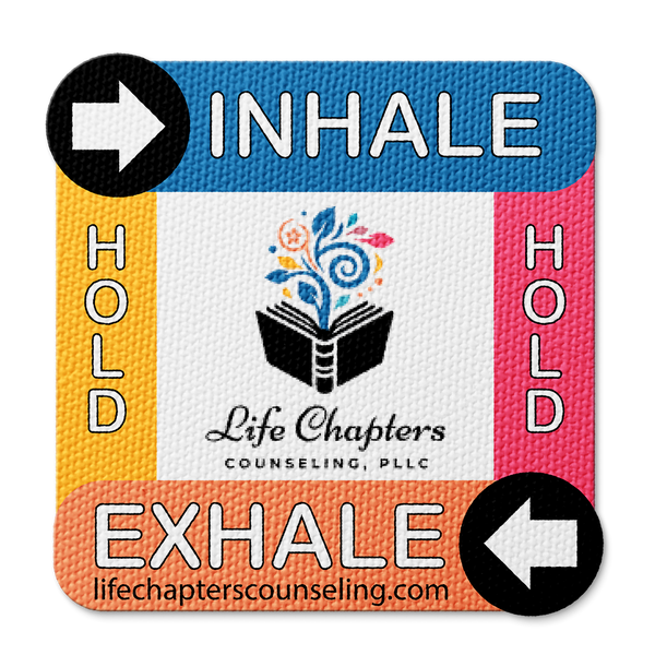 Textured Breathing Square Sticker - Custom Logo 3