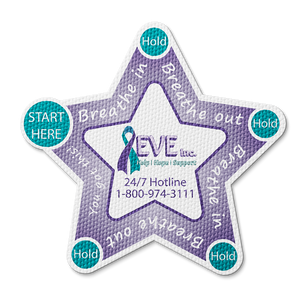 Textured Breathing Star Sticker - Custom Logo 3"