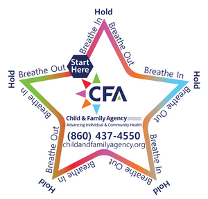 Sensory Star Outline Breathing Sticker - Custom Logo 3"
