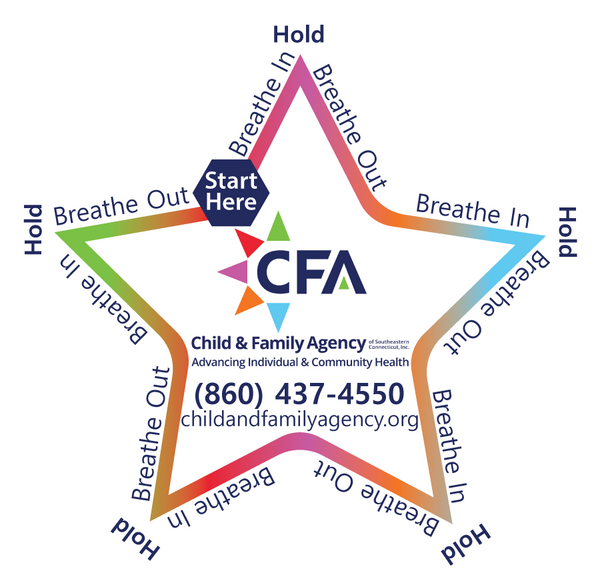 Sensory Star Outline Breathing Sticker - Custom Logo 3"