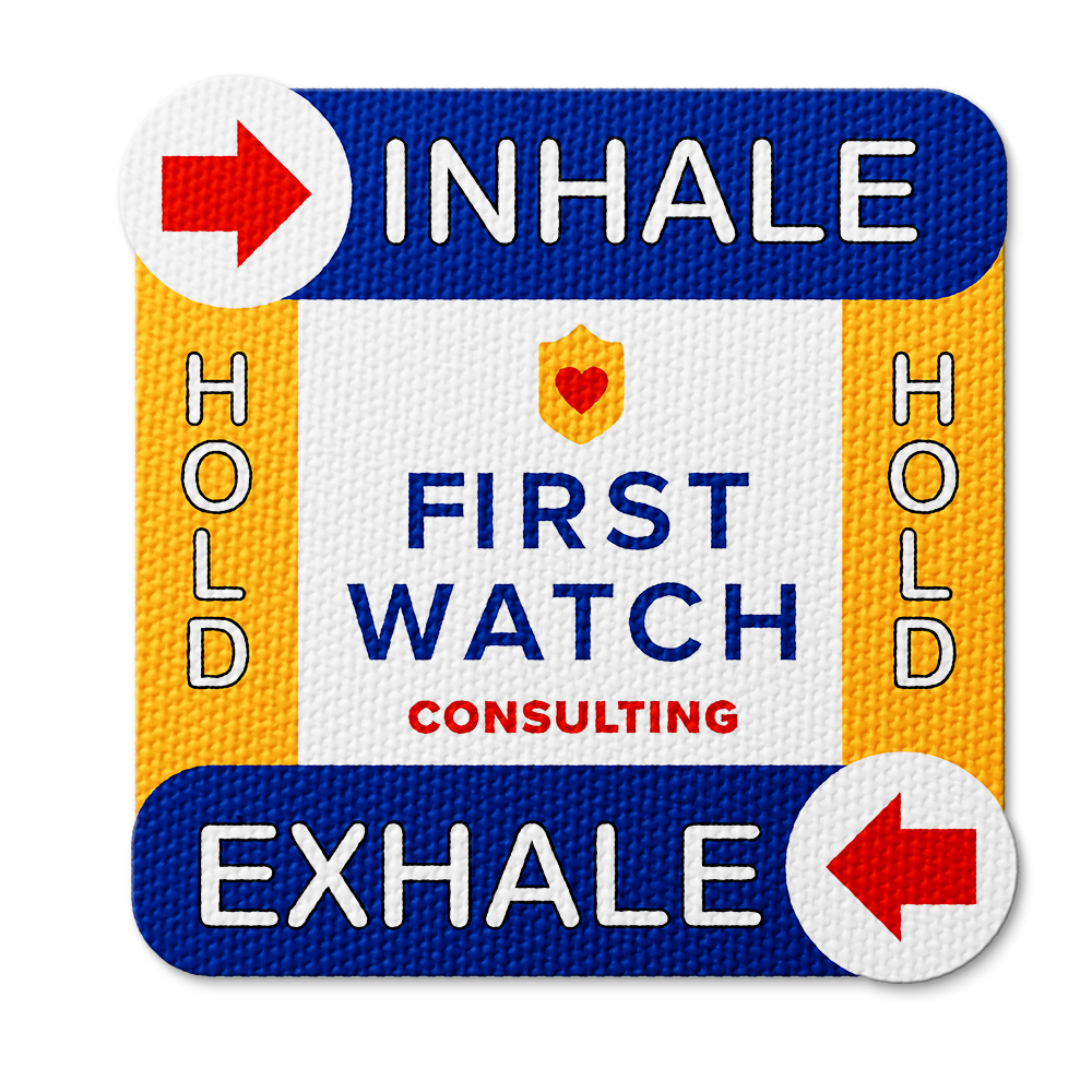 Textured Breathing Square Sticker - Custom Logo 3