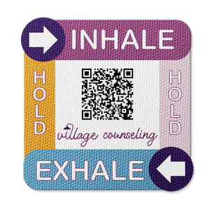 Textured Breathing Square Sticker - Custom Logo 3