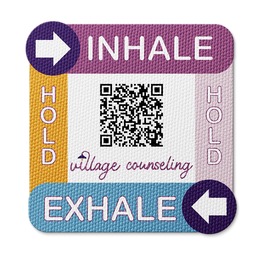 Textured Breathing Square Sticker - Custom Logo 3