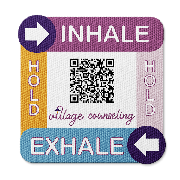 Textured Breathing Square Sticker - Custom Logo 3