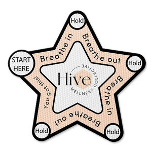 Textured Breathing Star Sticker - Custom Logo 3"