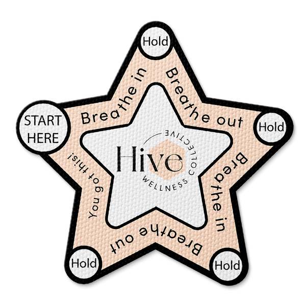 Textured Breathing Star Sticker - Custom Logo 3"