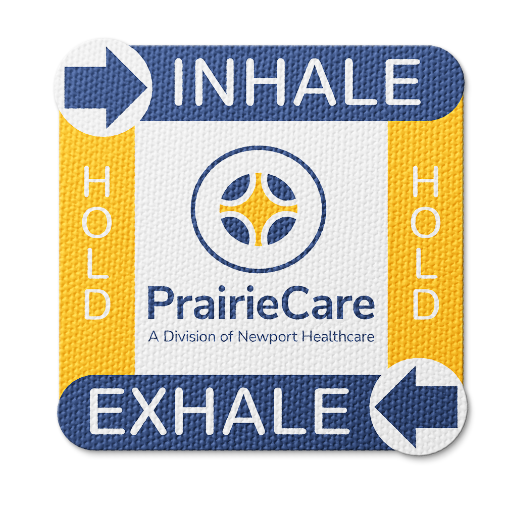 Textured Breathing Square Sticker - Custom Logo 3