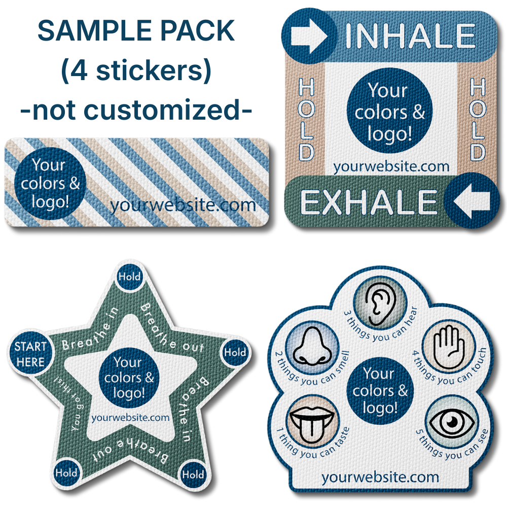 Sample Pack: Textured Sensory Stickers (4 Designs)