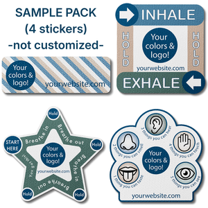 Sample Pack: Textured Sensory Stickers (4 Designs)