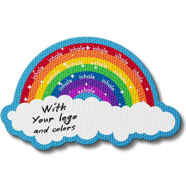 Sensory Rainbow Breathing Sticker - Custom Logo 3"