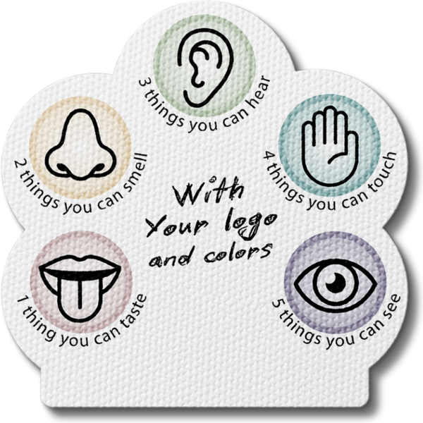 Tactile Five Senses Sticker - Custom Logo 3"