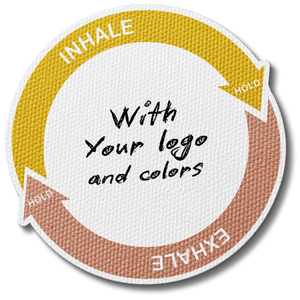Tactile Breathing Circle FIdget Sticker - Custom Logo 3"