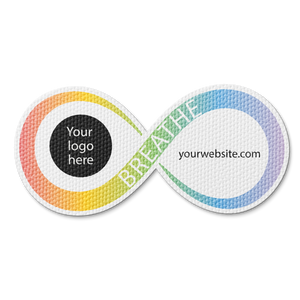 Textured Infinity Breathing Sticker - Custom Logo 3"