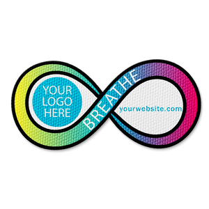 Textured Infinity Breathing Sticker - Custom Logo 3"