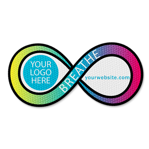 Textured Infinity Breathing Sticker - Custom Logo 3"