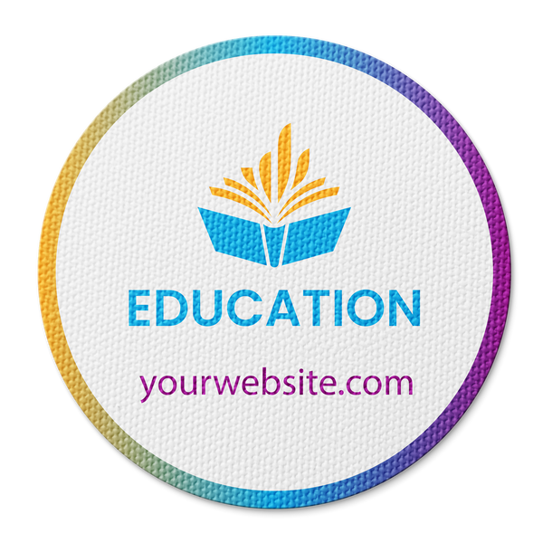 Circle - Rainbow border - Website added